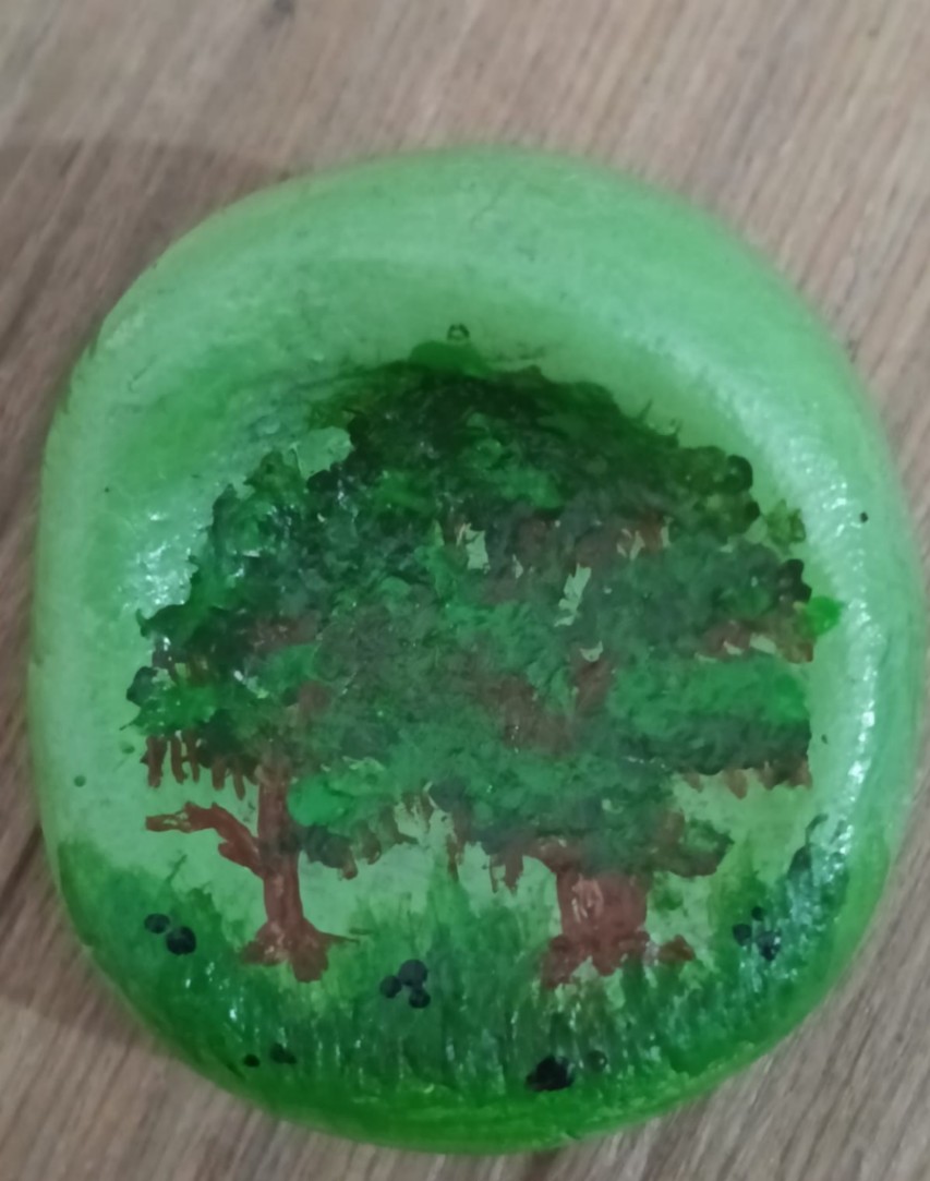 Forest Theme Custom Worry Stone🌿🌳 thumbnail 4