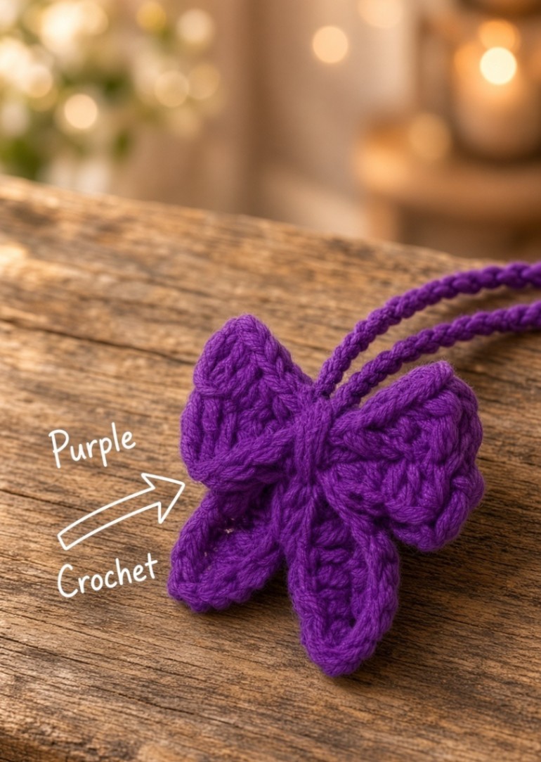 Purple Bow Charm thumbnail 4